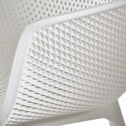 Pair of Noble House Lotus chairs in a modern design, showcasing sleek wooden frames and cushioned seats.