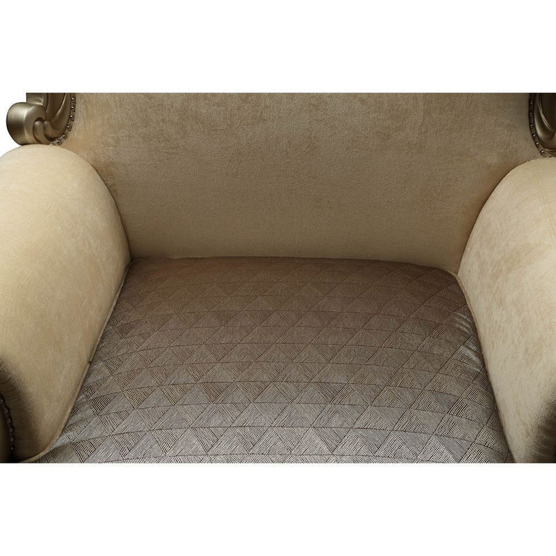 Ranita - Chair With 2 Pillows - Fabric & Champagne - R&R Furniture Gallery (Fountain Valley, CA)
