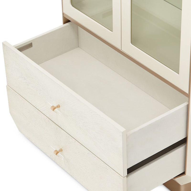 La Rachelle - Display Cabinet - Champagne - R&R Furniture Gallery (Fountain Valley, CA)