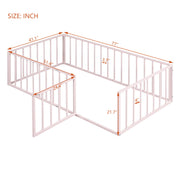 Metal Floor Bed Frame With Fence And Door - R&R Furniture Gallery (Fountain Valley, CA)
