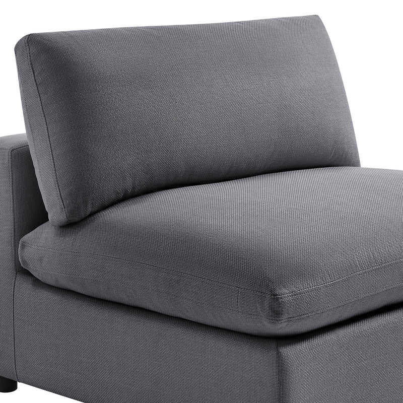 Cassandra - Armless Slipper Chair - Charcoal Gray - R&R Furniture Gallery (Fountain Valley, CA)