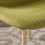 Modern Minimalist Fabric Dining Chair With Iron Legs - R&R Furniture Gallery (Fountain Valley, CA)