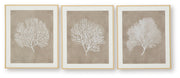 Hendridge - Wall Art Set (Set of 3) - Taupe / White - R&R Furniture Gallery (Fountain Valley, CA)