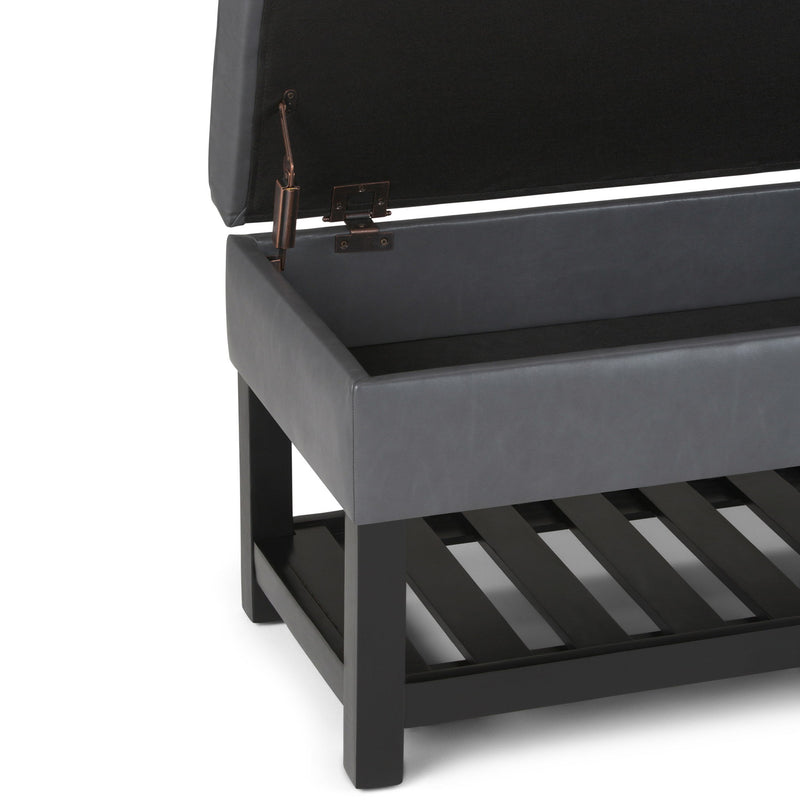 Cosmopolitan - Storage Ottoman Bench With Open Bottom - R&R Furniture Gallery (Fountain Valley, CA)