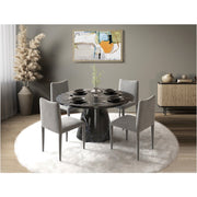 Hollis - Dining Table With Engineered Stone Top - Engineered Stone - R&R Furniture Gallery (Fountain Valley, CA)