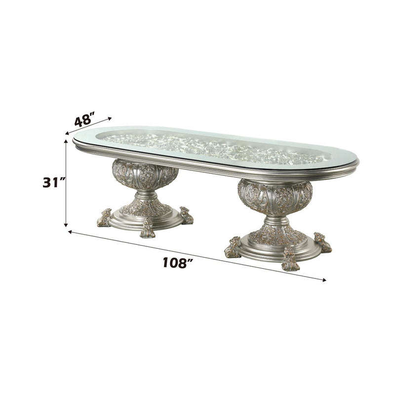 Sandoval - Dining Table - Champagne - R&R Furniture Gallery (Fountain Valley, CA)