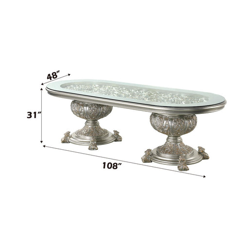 Sandoval - Dining Table - Champagne - R&R Furniture Gallery (Fountain Valley, CA)