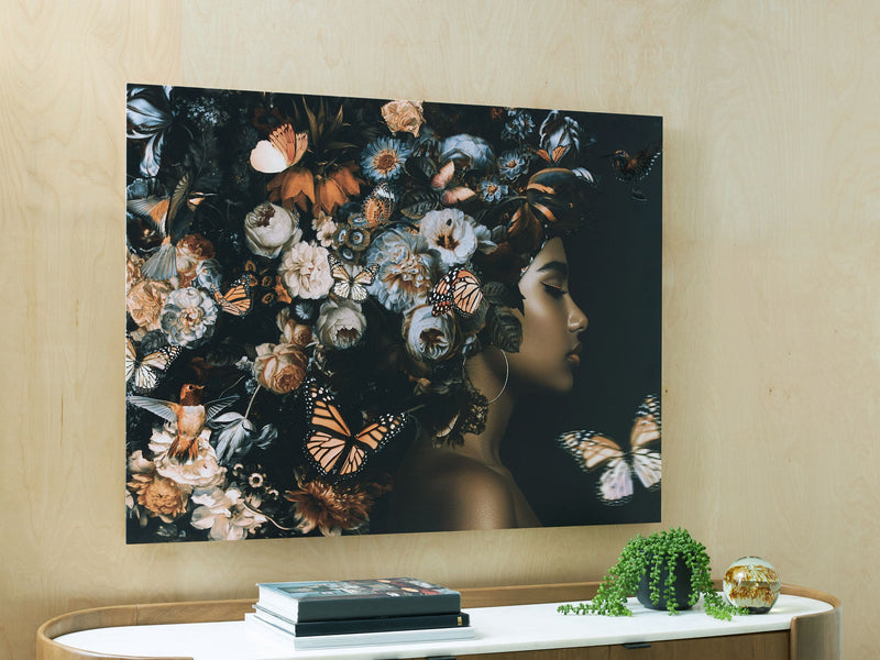 Valfer - Wall Art - Orange / Black / White - R&R Furniture Gallery (Fountain Valley, CA)