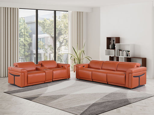 1126 - 6-Piece Modular Power Reclining Sofa And Console Loveseat Set In With 5 Power Recliners & Power Headrests - R&R Furniture Gallery (Fountain Valley, CA)
