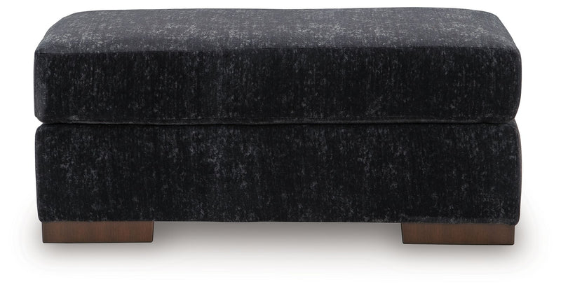 Whitmore Manor - Ottoman - Black Pearl - R&R Furniture Gallery (Fountain Valley, CA)