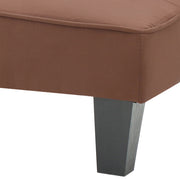 Glory Furniture Alan sofa bed in a modern futon design, featuring a sleek fabric upholstery and a compact, versatile structure.