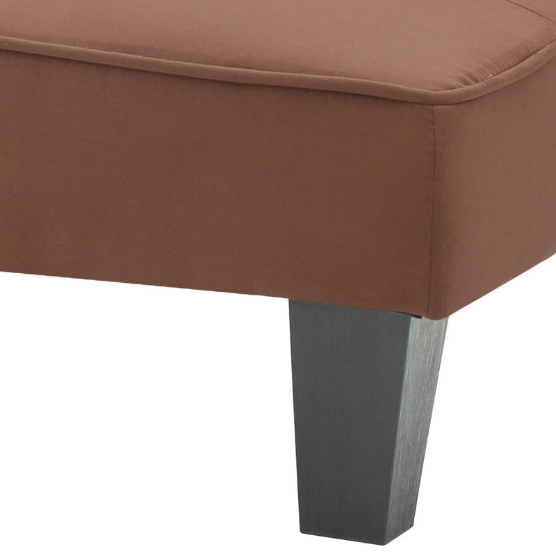 Glory Furniture Alan sofa bed in a modern futon design, featuring a sleek fabric upholstery and a compact, versatile structure.