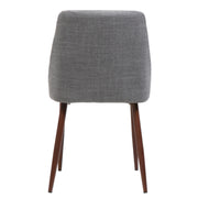 Modern Dining Chair With Iron Legs And Wood Finish - R&R Furniture Gallery (Fountain Valley, CA)