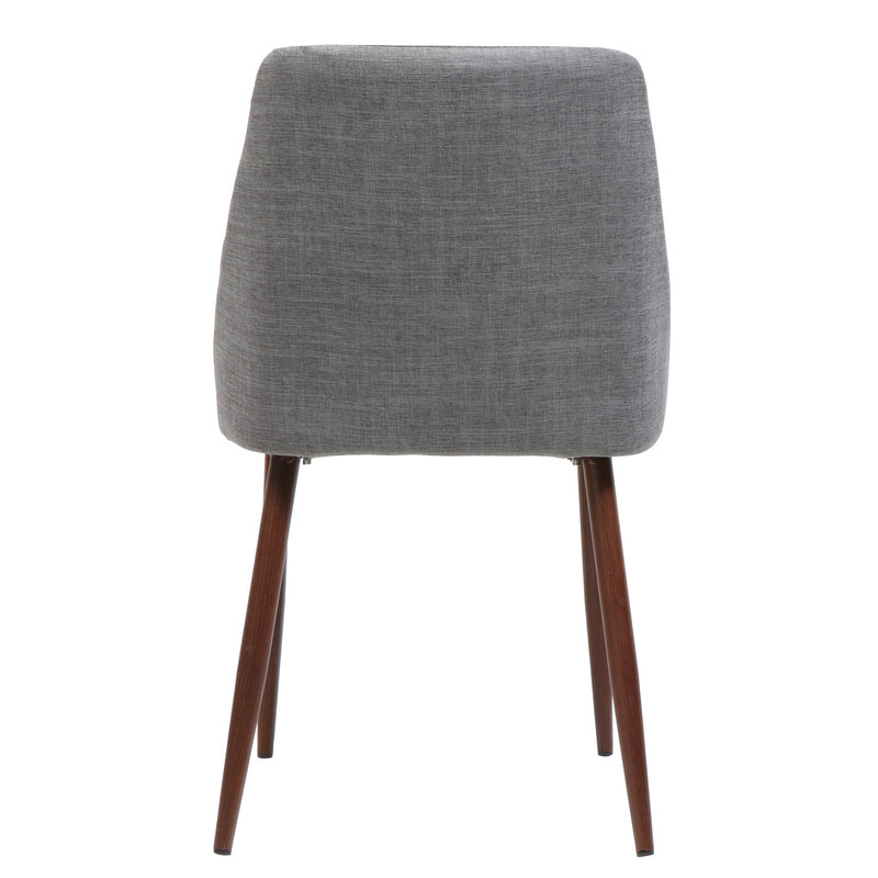 Modern Dining Chair With Iron Legs And Wood Finish - R&R Furniture Gallery (Fountain Valley, CA)
