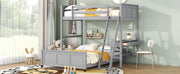 Full Over Full Bunk Bed With Desk - R&R Furniture Gallery (Fountain Valley, CA)