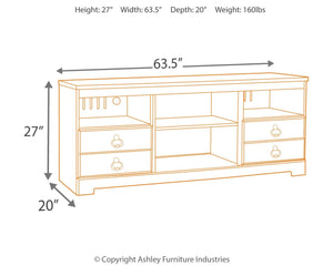 Willowton - TV Stand With Fireplace Option - R&R Furniture Gallery (Fountain Valley, CA)