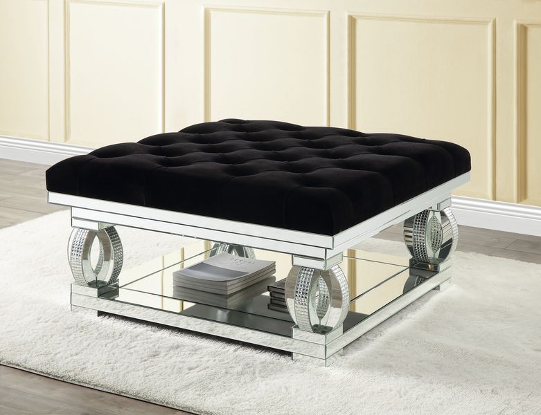 Ornat - Ottoman - Faux Square Diamonds - R&R Furniture Gallery (Fountain Valley, CA)