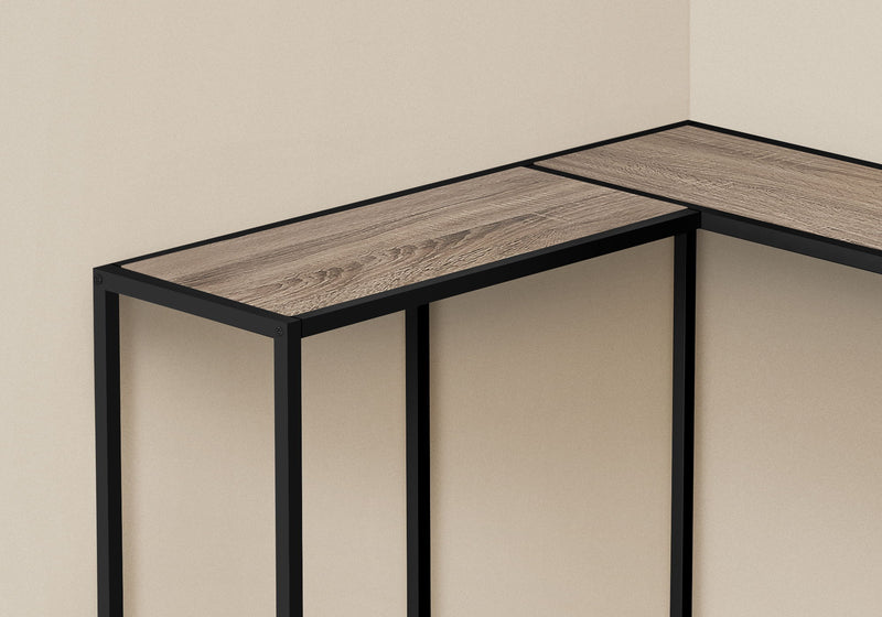 Corner Accent Console Table For Entryway, Unique L-Shaped Design - R&R Furniture Gallery (Fountain Valley, CA)