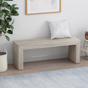 Noble House farmhouse style acacia wood dining bench with sturdy construction and natural wood finish, suitable for kitchen or dining room.