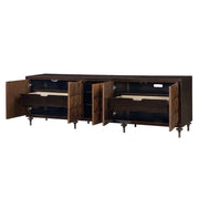 Diya - Console Cabinet - Forged Bronze & Espresso - R&R Furniture Gallery (Fountain Valley, CA)