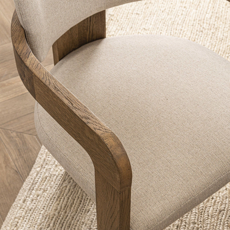Labelle - Dining Armchair - Tan Oak - R&R Furniture Gallery (Fountain Valley, CA)