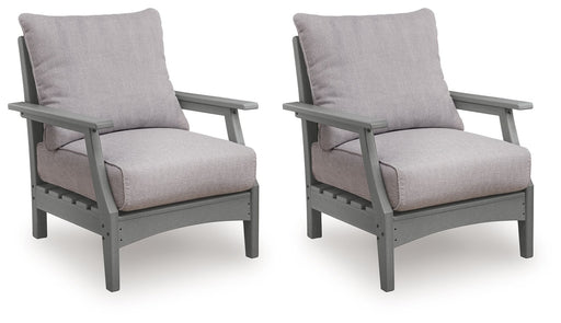 Cove Beach - Lounge Chair With Cushion (Set of 2) - Gray - R&R Furniture Gallery (Fountain Valley, CA)