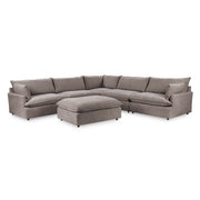 Caplan - 6 Piece Modular Sectional With Ottoman - R&R Furniture Gallery (Fountain Valley, CA)