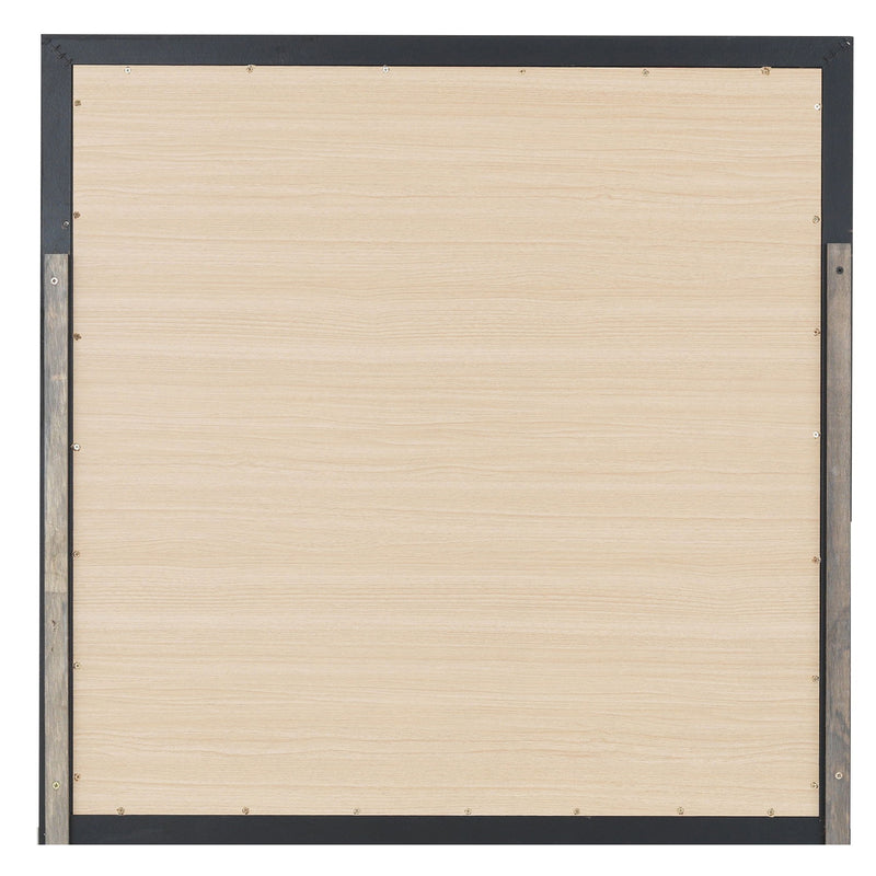 Glory Furniture Primo mirror with a sleek, modern frame, reflecting a stylish interior. Perfect for contemporary home decor.