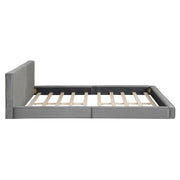 Upholstered Platform Bed, Grounded Bed With Solid Frame - R&R Furniture Gallery (Fountain Valley, CA)