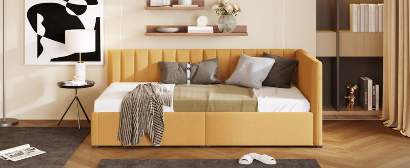 Upholstered Daybed, Sofa Bed Frame, No Box Spring Needed - R&R Furniture Gallery (Fountain Valley, CA)