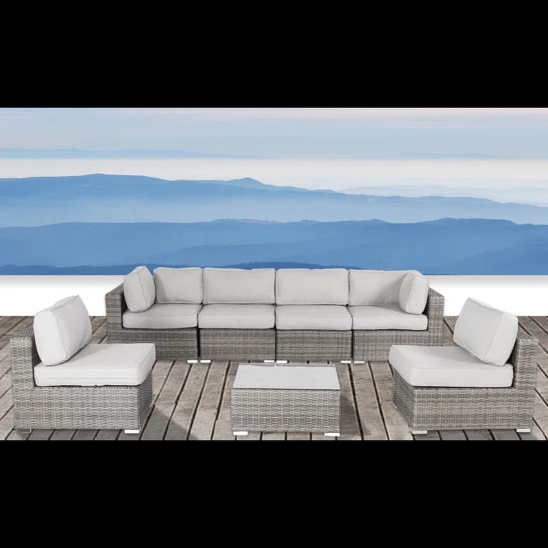 Outdoor Wicker Seating Group With Cushions - R&R Furniture Gallery (Fountain Valley, CA)