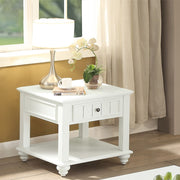 Natesa - End Table - White Washed - R&R Furniture Gallery (Fountain Valley, CA)