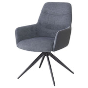 Hester - Arm Chair (Set of 2) - Gray Fabric - R&R Furniture Gallery (Fountain Valley, CA)
