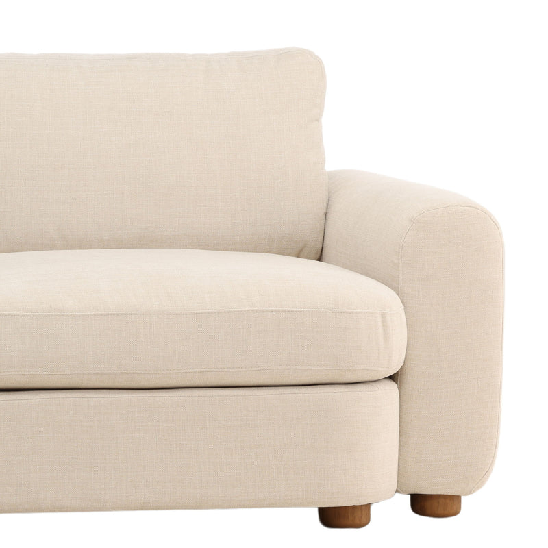 Araceli - L-Shape Sectional - Topanga Oat And Light Brown