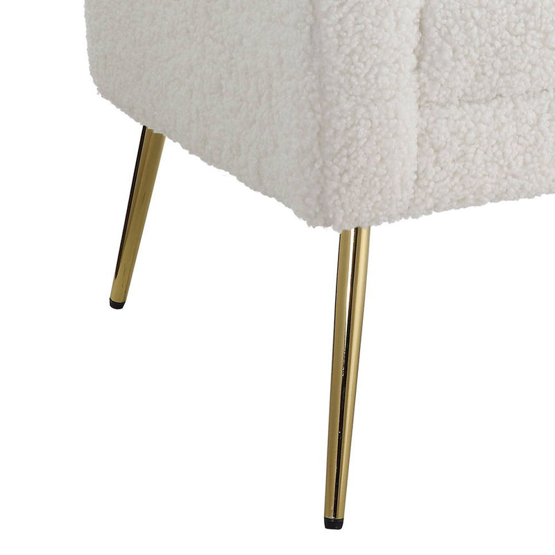 Connock - Accent Chair - White Teddy Sherpa - R&R Furniture Gallery (Fountain Valley, CA)