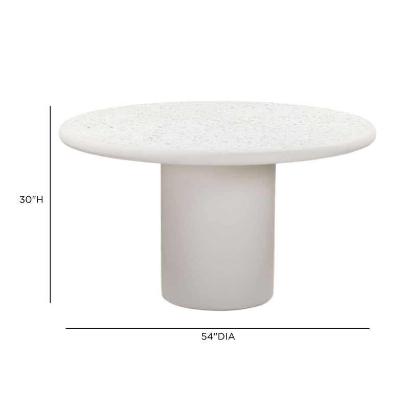 Billy - 54" Terrazzo Dining Table - Cream