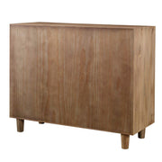 Uttermost Crawford light oak accent chest with light brown finish, featuring sleek design and storage drawers.