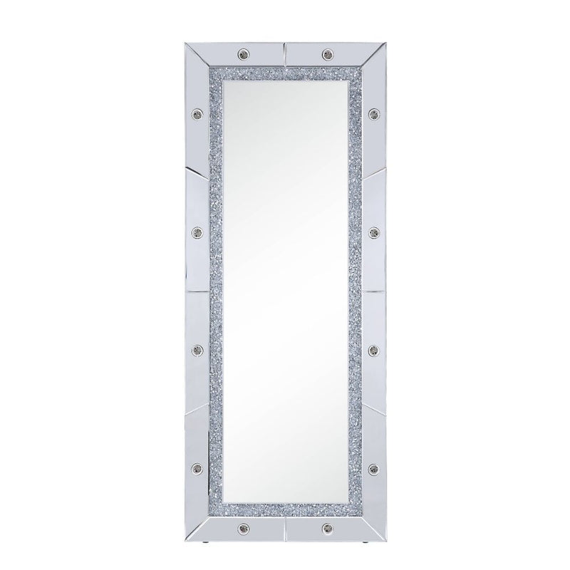 Noralie - 63" X 26" Floor Mirror - Mirrored & Faux Diamonds - R&R Furniture Gallery (Fountain Valley, CA)