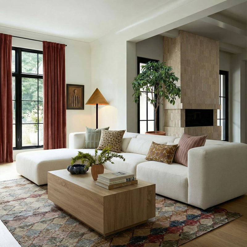 Tarra - Chenille Modular Chaise