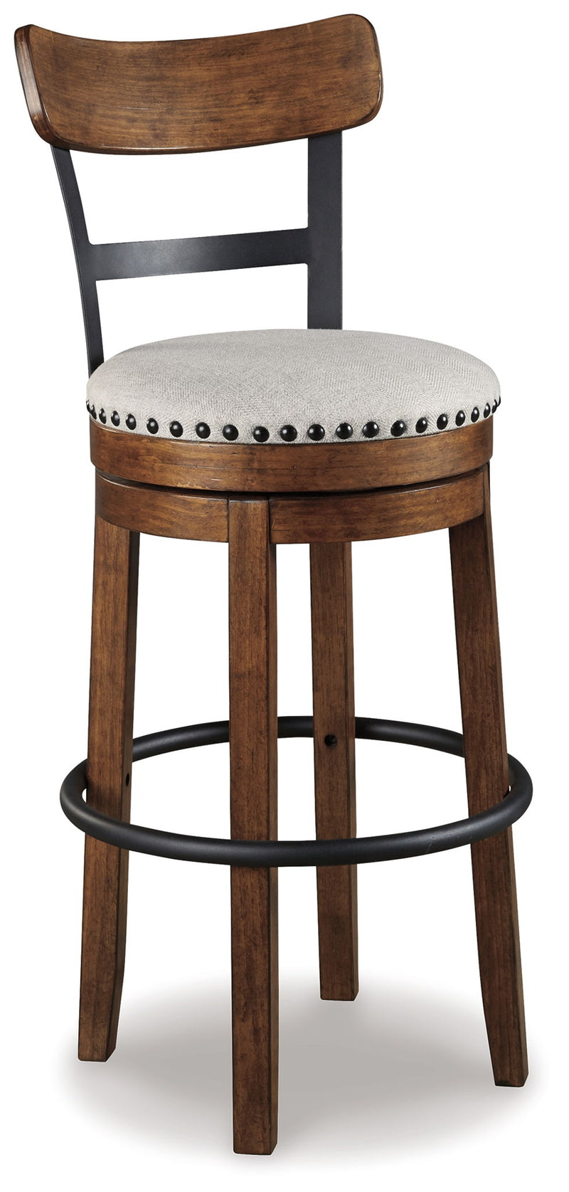 Valebeck - Tall Upholstered Swivel Barstool - R&R Furniture Gallery (Fountain Valley, CA)
