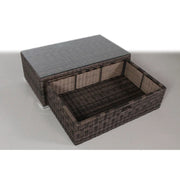 Modern Patio Rattan Sectional Set With Cushions - R&R Furniture Gallery (Fountain Valley, CA)