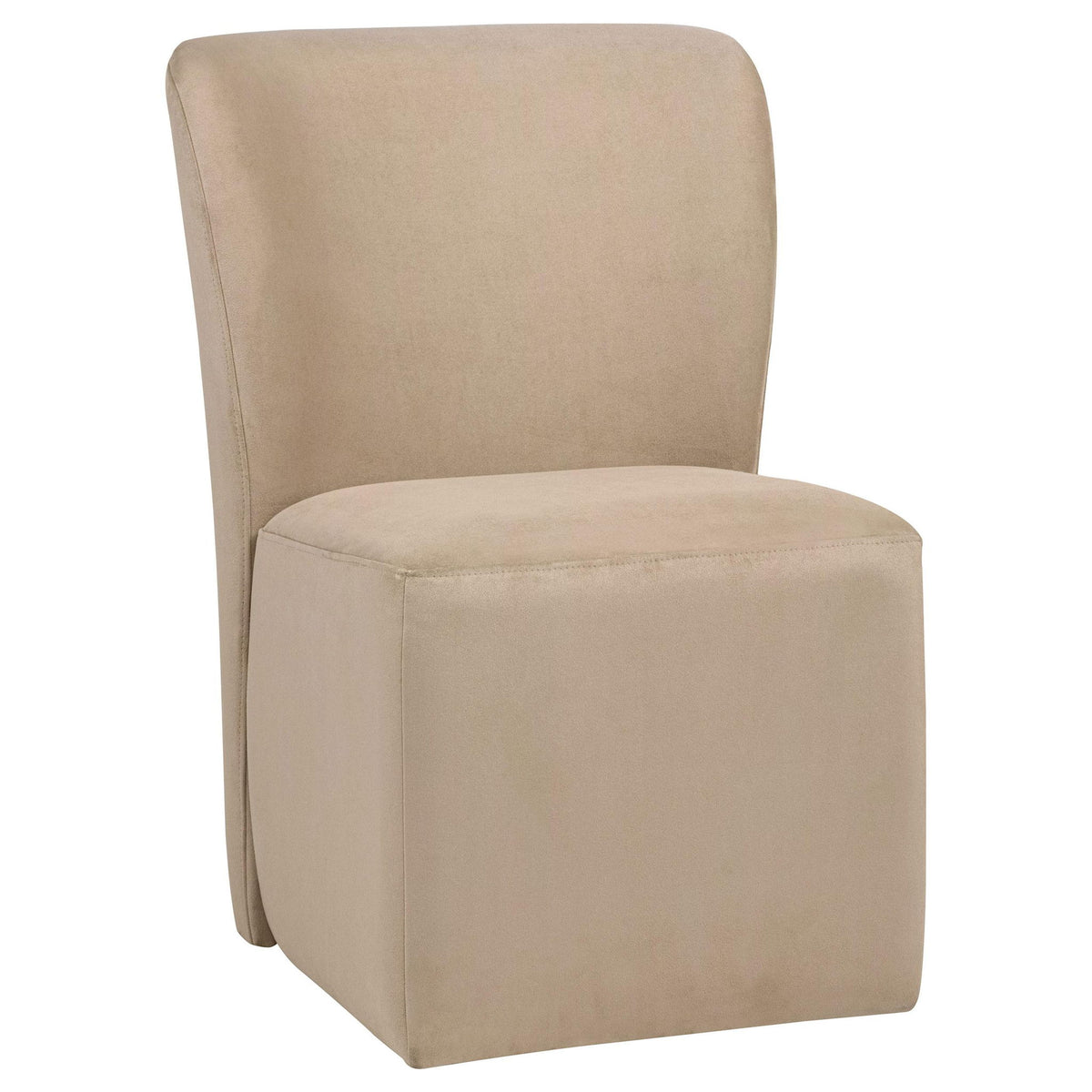 Jaelynn Upholstered Parsons Dining Side Chair Tan (Set of 2)