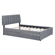 Upholstered Platform Bed With Trundle - R&R Furniture Gallery (Fountain Valley, CA)