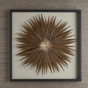 Feather Burst - Shadow Box - Black / Brown