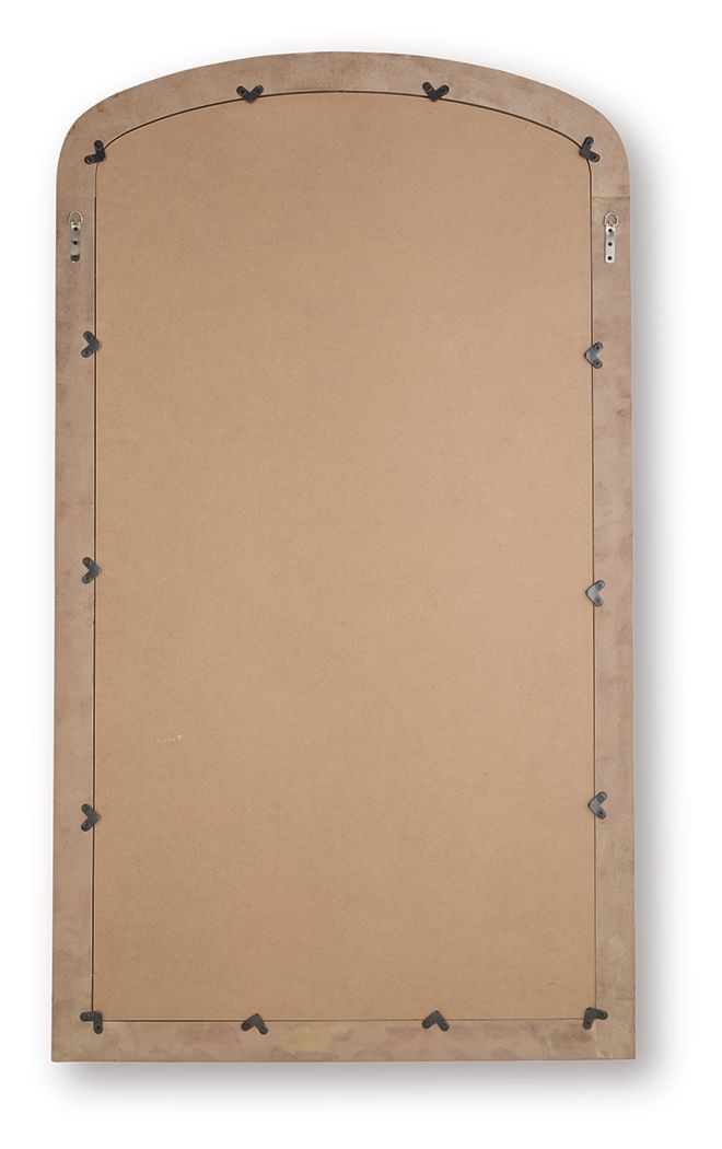 Fintan - Floor Mirror - Gold Finish - R&R Furniture Gallery (Fountain Valley, CA)