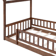 Bed House Bed Frame With Fence - R&R Furniture Gallery (Fountain Valley, CA)