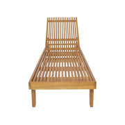 Nadine - Stylish Chaise Lounge Chair - Teak - R&R Furniture Gallery (Fountain Valley, CA)