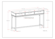 Banting - Wide Console Table - Walnut Brown - R&R Furniture Gallery (Fountain Valley, CA)