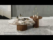 Willene - TV Stand With Ceramic Top - Ceramic Top & Walnut - R&R Furniture Gallery (Fountain Valley, CA)