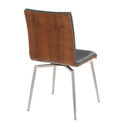 Lumi Source Mason contemporary dining chair set with two swivel chairs featuring modern design and sleek finishes.